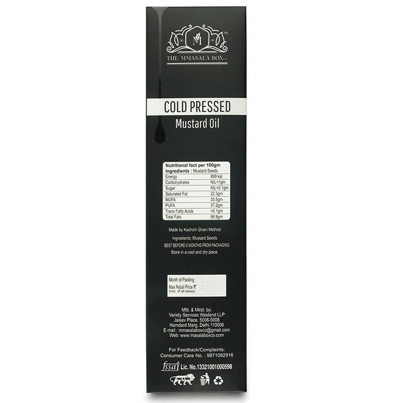 The Mmasala Box Co Cold Pressed Mustard Oil | Grocsy