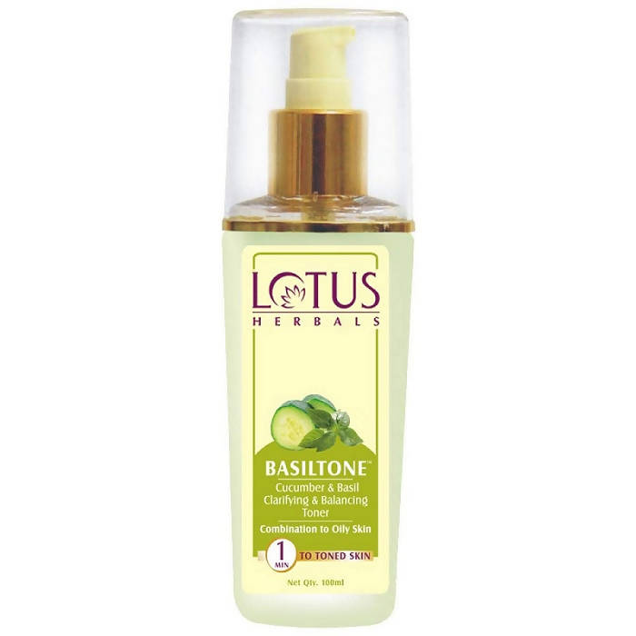 Lotus Herbals Basiltone Cucumber & Basil Clarifying & Balancing Toner | Grocsy