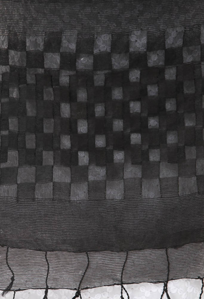 Mominos Fashion Black Buta Cut Dupatta | Grocsy
