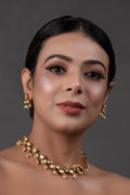 Peryl Women's Elegant Tear Drop Shaped Necklace With Earrings - Noz2Toz