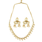Peryl Women's Elegant Tear Drop Shaped Necklace With Earrings - Swadesiicart
