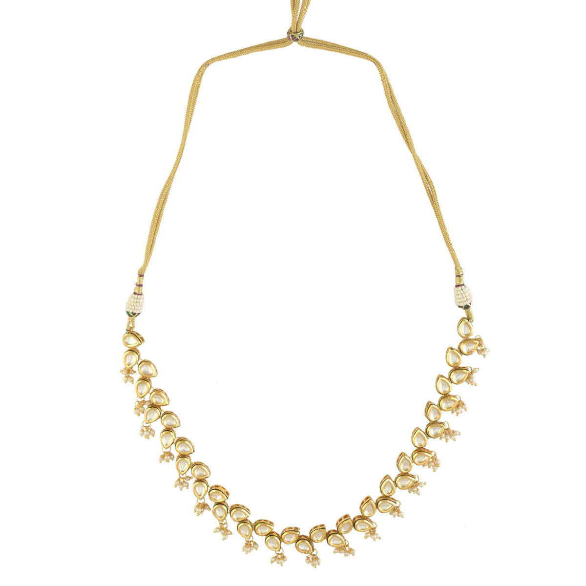 Peryl Women's Elegant Tear Drop Shaped Necklace With Earrings - Swadesiicart
