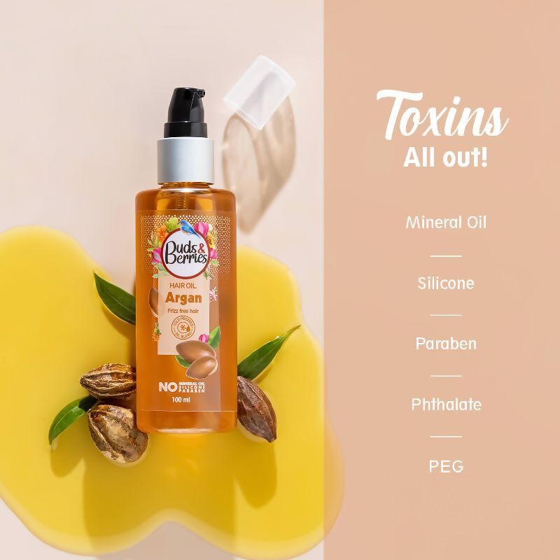Buds & Berries Argan Hair Oil | Grocsy