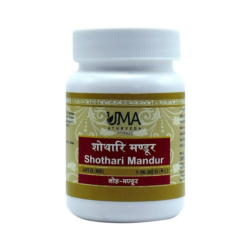 Uma Ayurveda Shothari Mandur Tablets | Grocsy