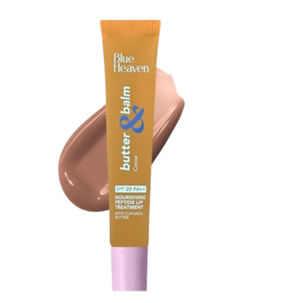 Blue Heaven Butter & Balm Peptide Infused Tinted Lip Balm with SPF20 PA++ - Cocoa | Grocsy