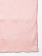 Janasya Women's Baby Pink Poly Silk Solid Kurta With Pant And Dupatta | Grocsy