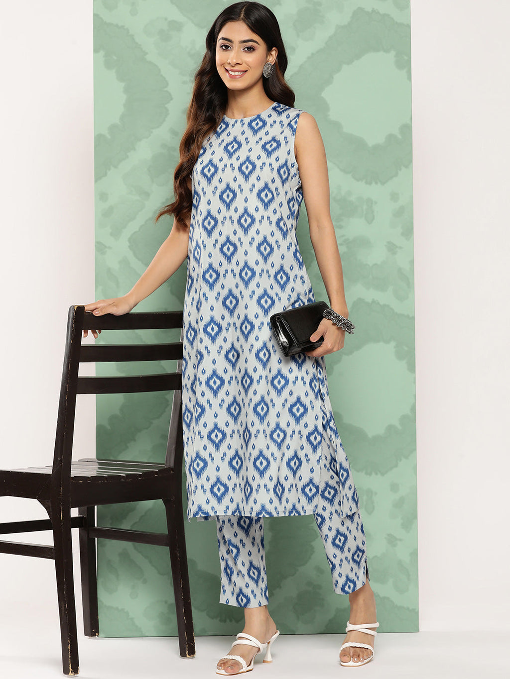 Janasya Women's Grey Crepe Digital Printed Straight Casual Kurta Set | Grocsy