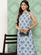 Janasya Women's Grey Crepe Digital Printed Straight Casual Kurta Set | Grocsy