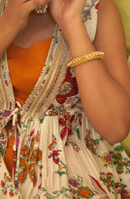 Janasya Orange Cotton Solid Set | Grocsy