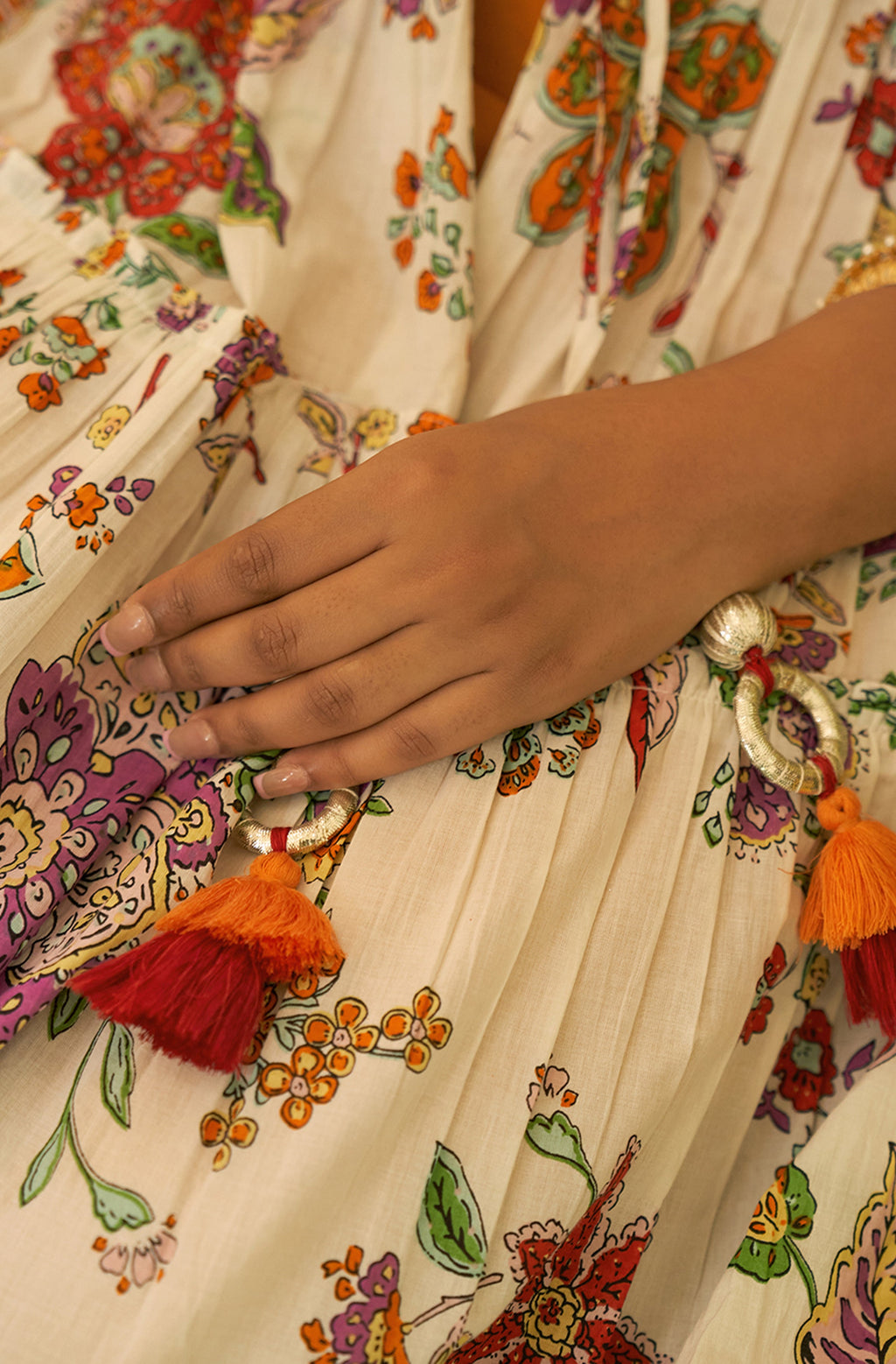 Janasya Orange Cotton Solid Set | Grocsy