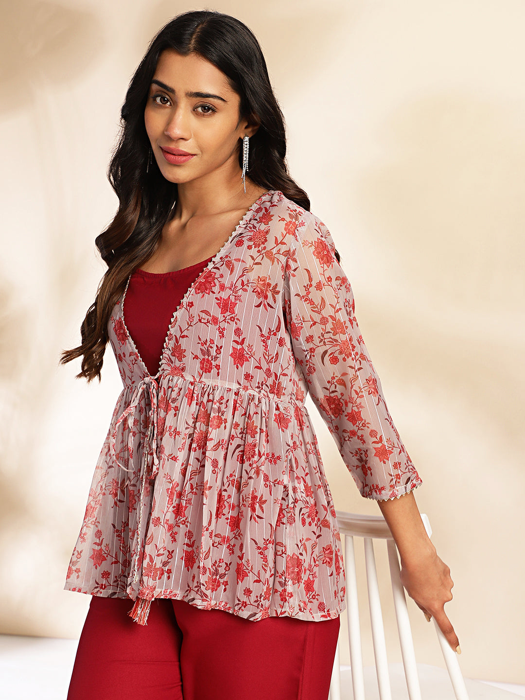 Janasya Wine Moss Solid Set | Grocsy