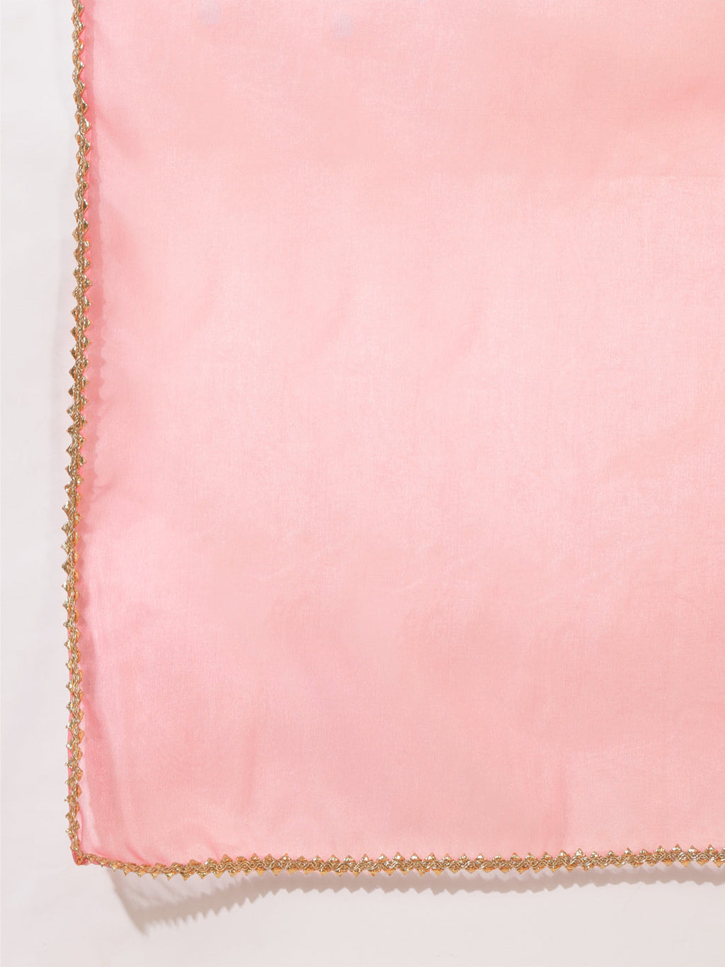 Janasya Pink Crepe Silk Yoke Embroidery Set | Grocsy