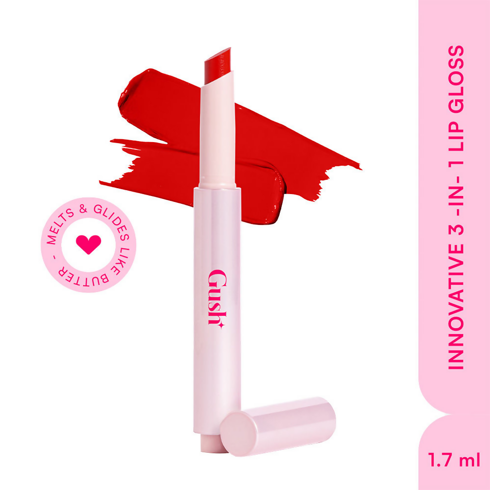 Gush Beauty Hybrid Gloss Butter Balm High Shine & Hydrating - Blood Orange | Grocsy