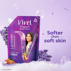 Vivel Fragrant Body Wash Lavender & Almond Oil Moisturizing Shower Gel Supersaver Refill Pack | Grocsy
