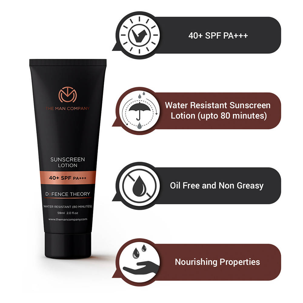 The Man Company Sunscreen Lotion 40+ SPF Pa+++ | Grocsy