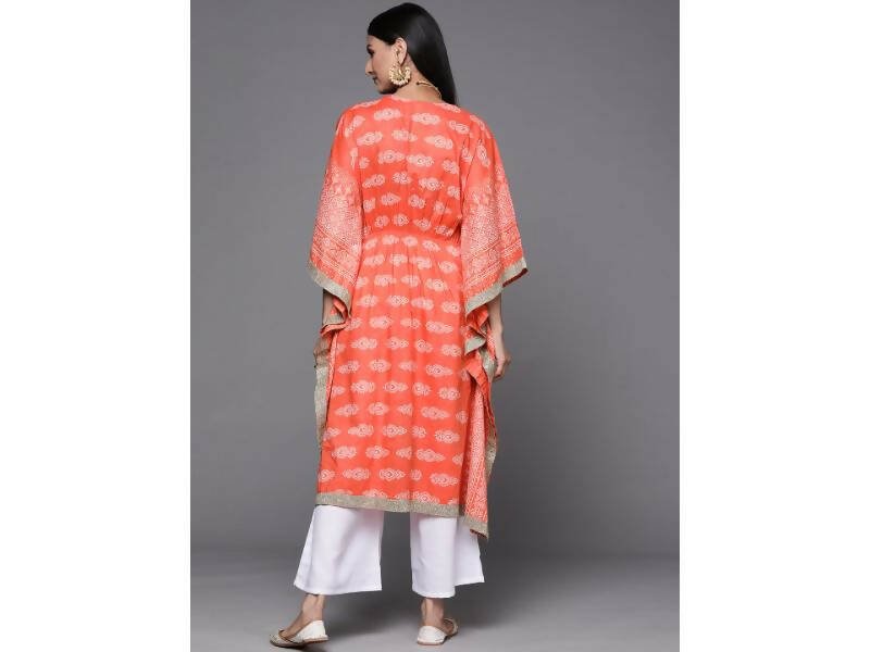 Ahalyaa Women's Traditional wear Kurta Set - Rust | Grocsy