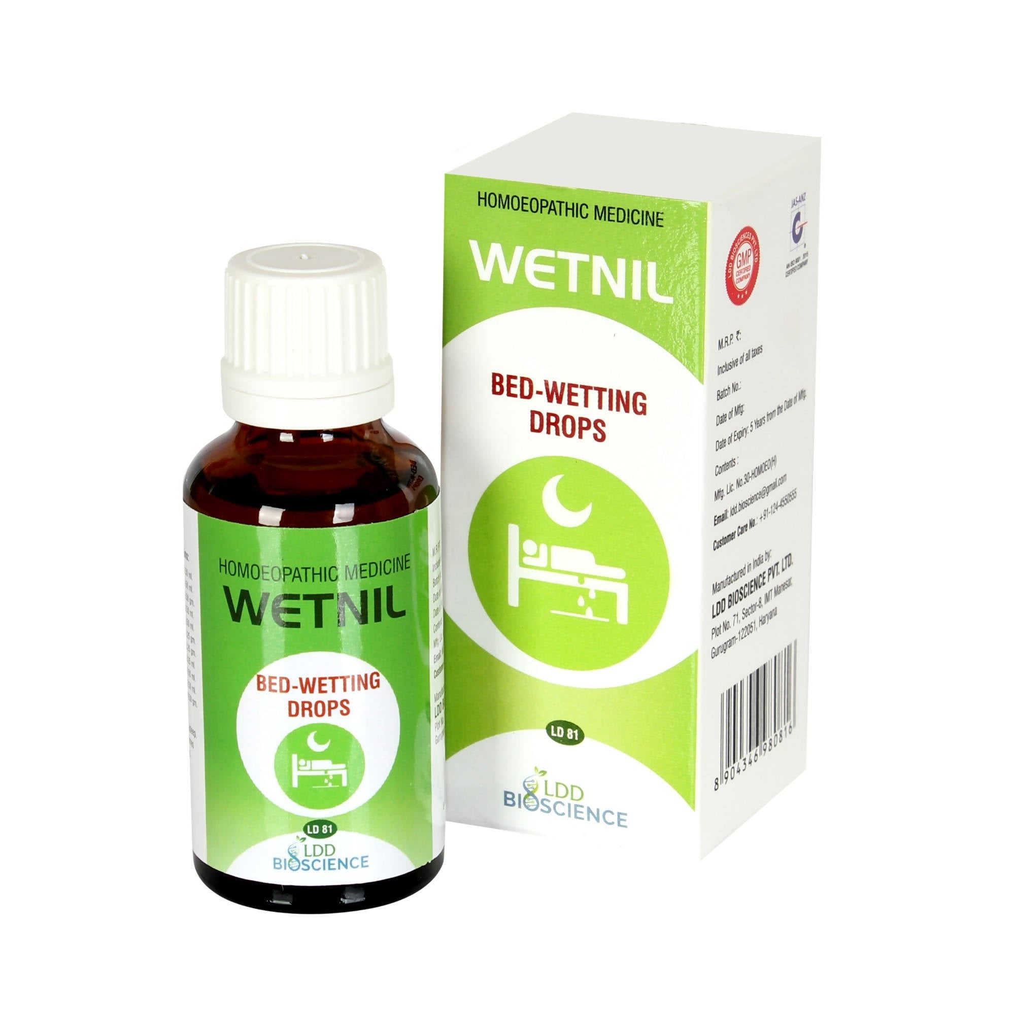 LDD Bioscience Homeopathy Wetnil Bed-Wetting Drops | Grocsy