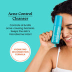 Foxtale 2% Salicylic Acid Acne Control Cleanser For Oily And Acne Prone Skin - Reduces Pimples and Breakouts | Grocsy