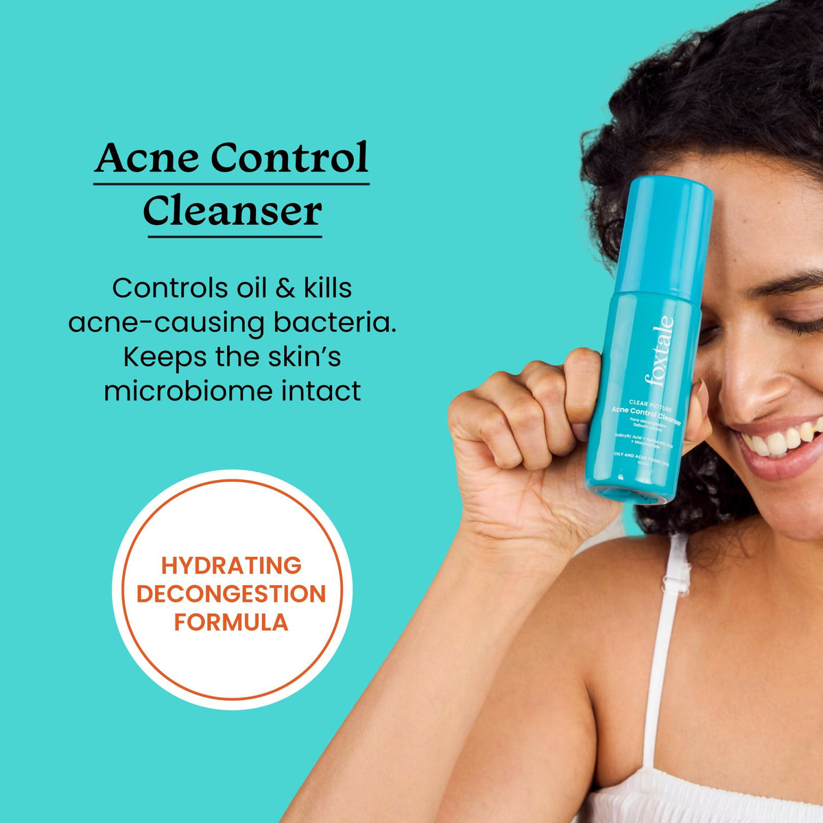 Foxtale 2% Salicylic Acid Acne Control Cleanser For Oily And Acne Prone Skin - Reduces Pimples and Breakouts | Grocsy