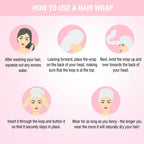 Nykaa Naturals Microfiber Hair Wrap for Frizz Free & Shiny Hair - Pink | Grocsy