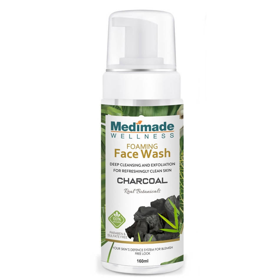 Medimade Wellness Foaming Face Wash With Charcoal | Grocsy