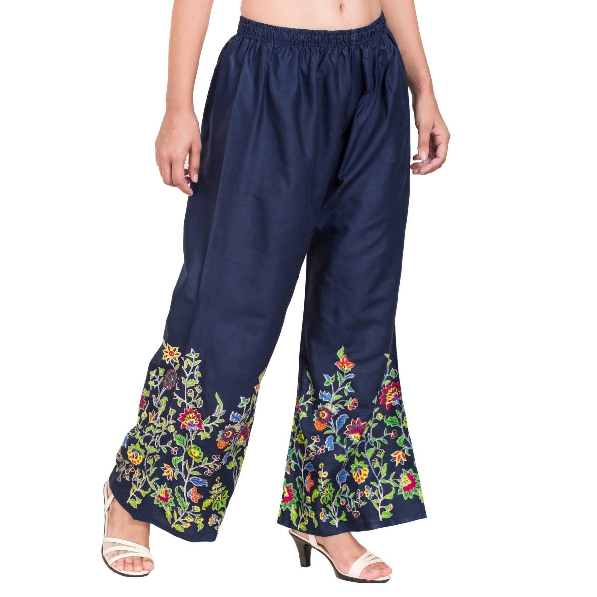 Asmaani Navy Blue Color Digital Print Sarara | Grocsy