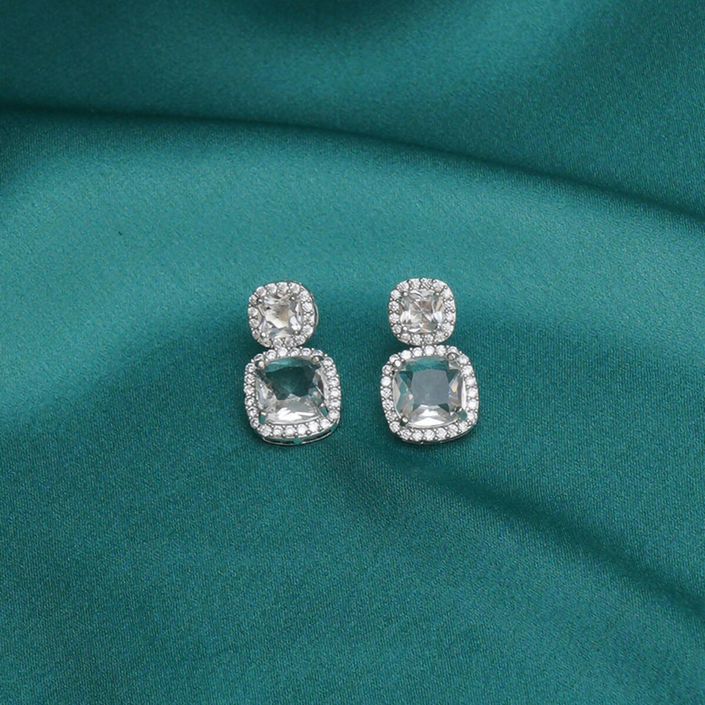 Diamond Duet Studs- Ruby Raang | Grocsy