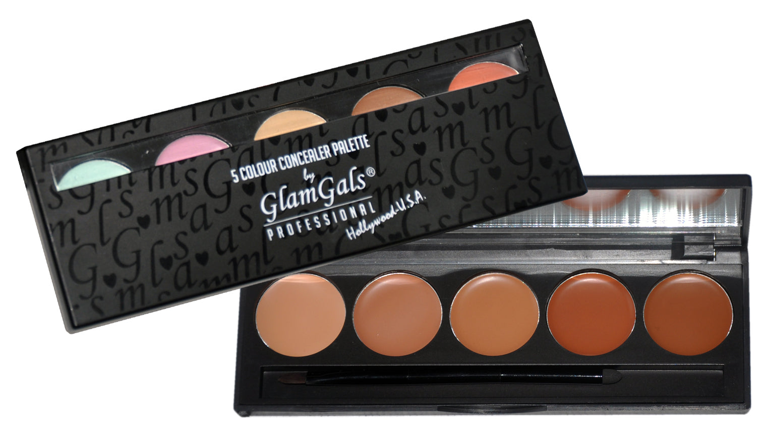 Glamgals Hollywood-U.S.A 5 Color Matte Finish Waterproof Concealer Palette | Grocsy