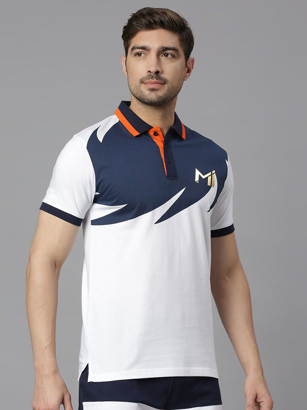 Fancode Mumbai Indians Printed Cotton T-shirt | Grocsy