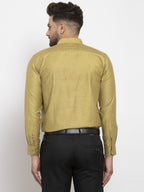 Jainish Olive Men's Cotton Polka Dots Formal Shirt's ( SF 761Olive ) | Grocsy