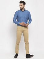 Jainish Teal Men's Cotton Polka Dots Formal Shirt's ( SF 761Teal ) | Grocsy