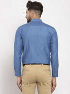 Jainish Teal Men's Cotton Polka Dots Formal Shirt's ( SF 761Teal ) | Grocsy