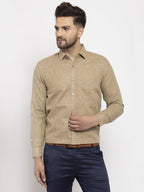 Jainish Metallic Men's Dobby Solid Formal Shirts ( SF 762Metalic ) | Grocsy