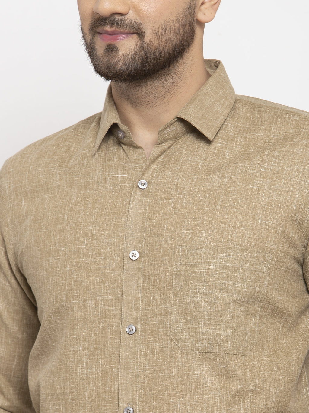 Jainish Metallic Men's Dobby Solid Formal Shirts ( SF 762Metalic ) | Grocsy
