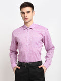Jainish Purple Men's Solid Cotton Formal Shirt ( SF 782Purple ) | Grocsy