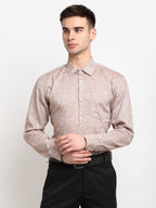 Jainish Rust Men's Solid Cotton Formal Shirt ( SF 782Rust ) | Grocsy