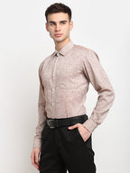 Jainish Rust Men's Solid Cotton Formal Shirt ( SF 782Rust ) | Grocsy