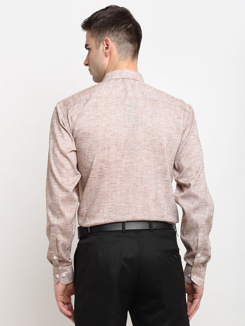 Jainish Rust Men's Solid Cotton Formal Shirt ( SF 782Rust ) | Grocsy