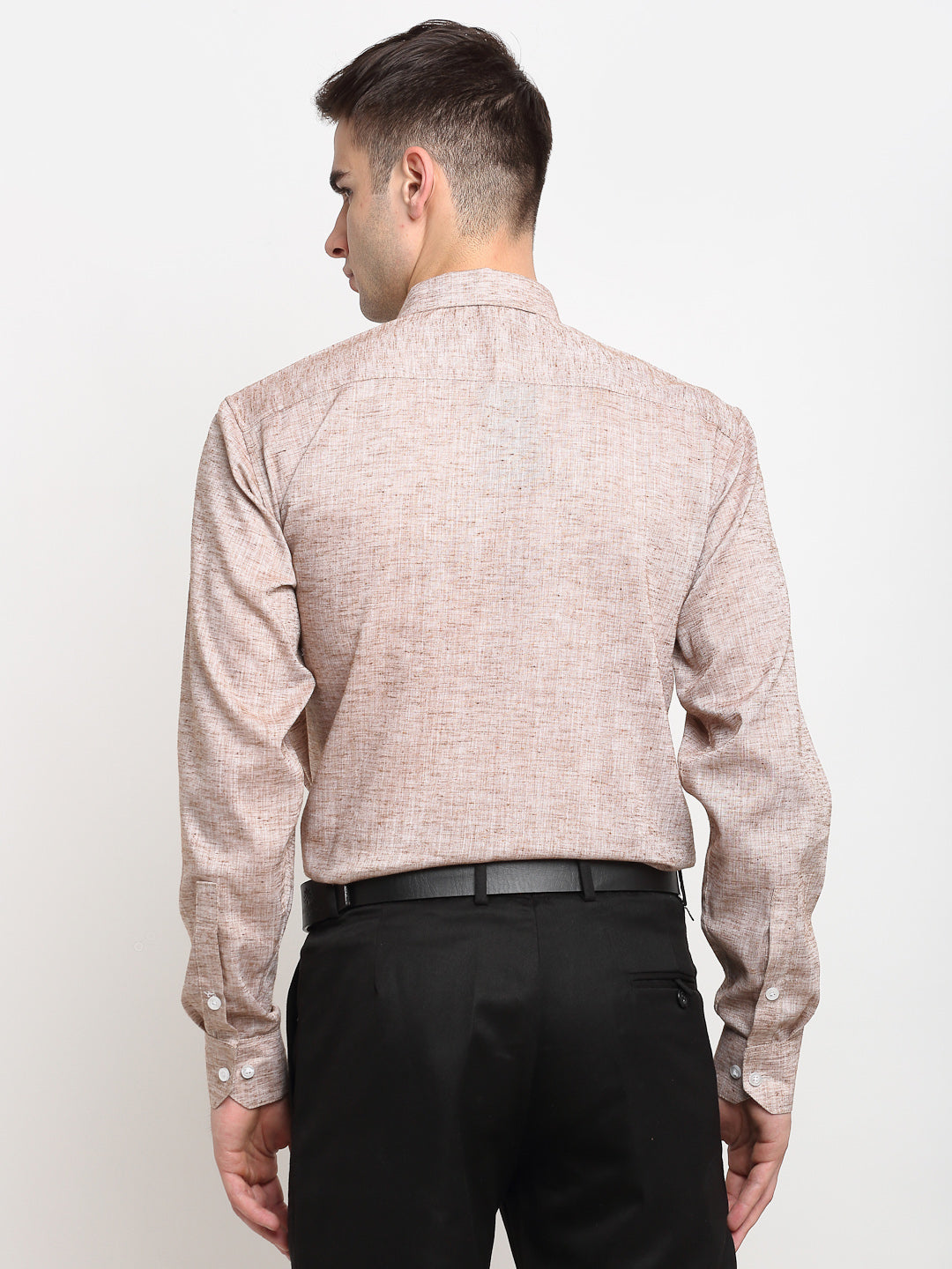 Jainish Rust Men's Solid Cotton Formal Shirt ( SF 782Rust ) | Grocsy