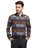 Jainish Multicolor Men's Checked Cotton Formal Shirt ( SF 787Multi ) | Grocsy