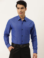 Jainish Men's Solid Formal Cotton Shirt ( SF 788Blue ) | Grocsy