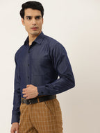 Jainish Men's Solid Formal Cotton Shirt ( SF 788Charcoal ) | Grocsy
