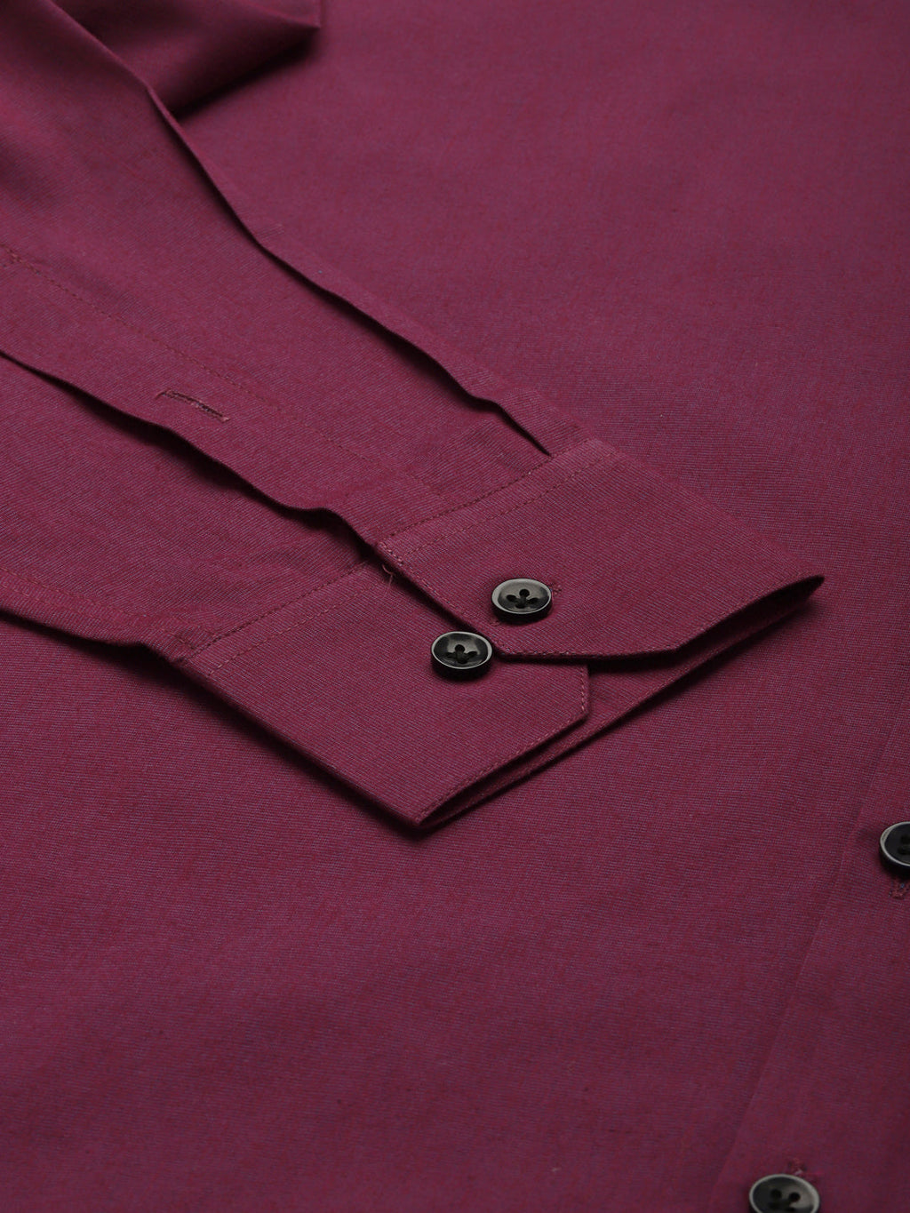 Jainish Men's Solid Formal Cotton Shirt ( SF 788Wine ) | Grocsy
