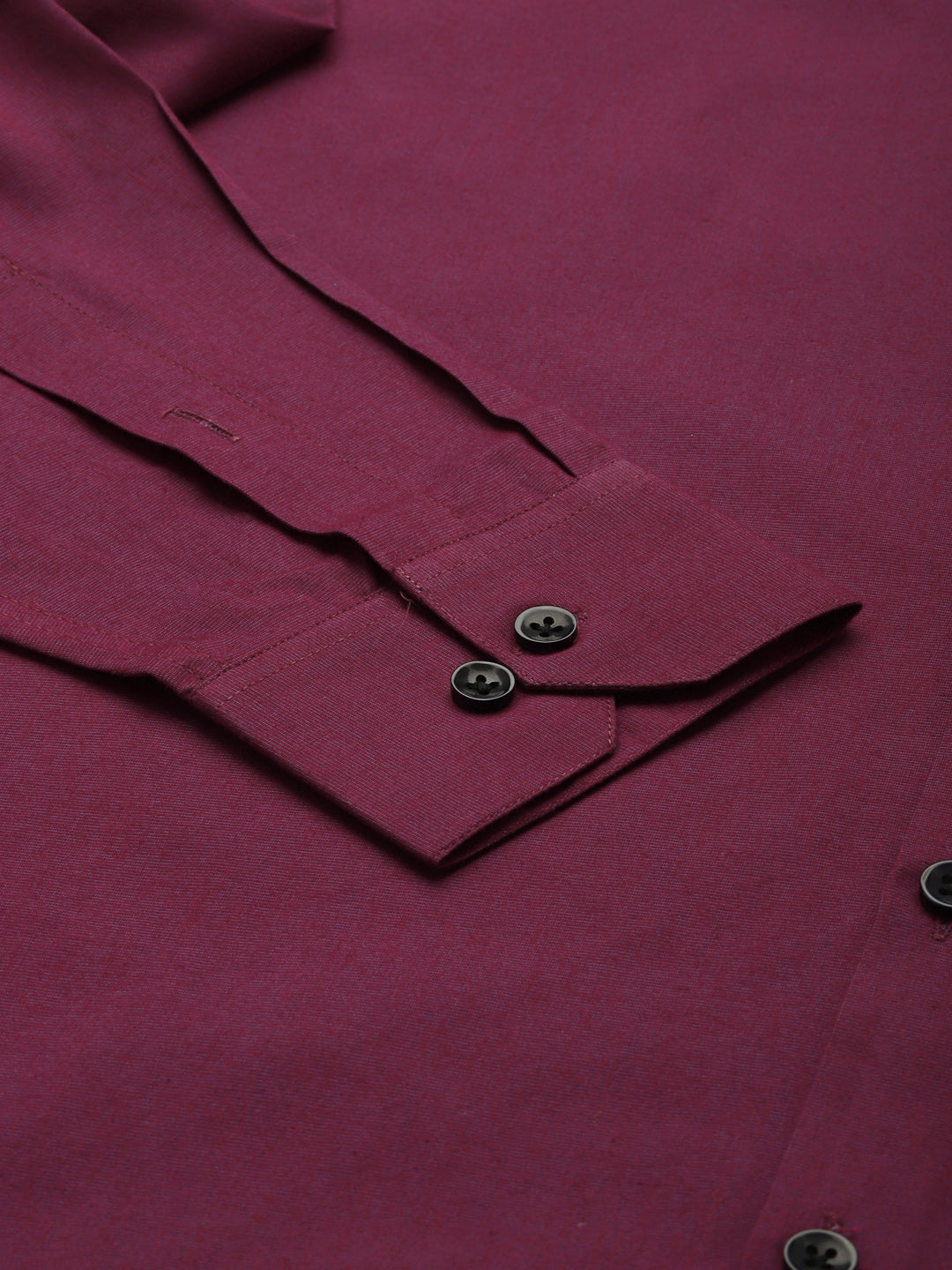 Jainish Men's Solid Formal Cotton Shirt ( SF 788Wine ) | Grocsy