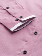 Jainish Men's Cotton Solid Formal Shirts ( SF 796Purple ) | Grocsy