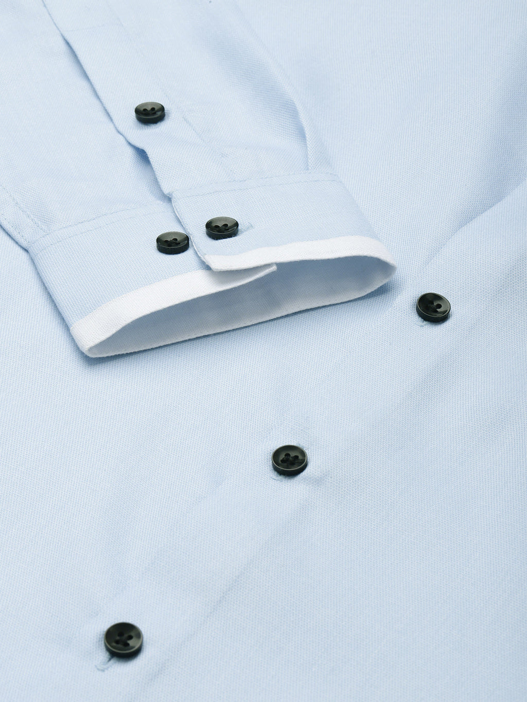 Jainish Men's Cotton Solid Formal Shirts ( SF 796Sky ) | Grocsy
