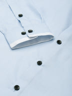 Jainish Men's Cotton Solid Formal Shirts ( SF 796Sky ) | Grocsy