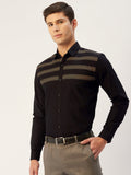 Jainish Men's Cotton Printed Formal Shirts ( SF 805Black ) | Grocsy