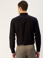 Jainish Men's Cotton Printed Formal Shirts ( SF 805Black ) | Grocsy