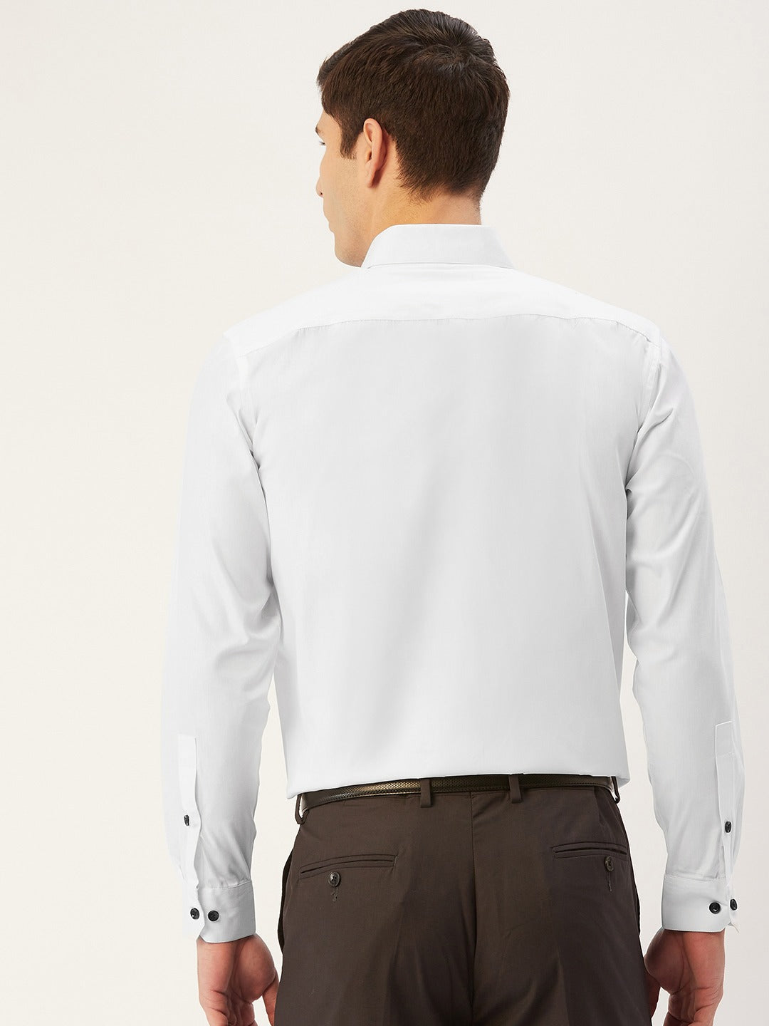 Jainish Men's Cotton Printed Formal Shirts ( SF 805White ) | Grocsy